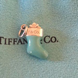 Tiffany & Co. Blue Enamel Stocking Charm